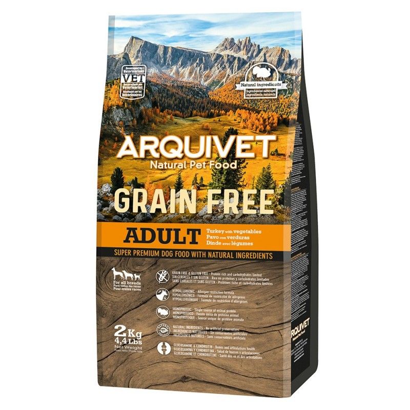 Arquivet Dog Grain Free Adult Turkey 2 kg