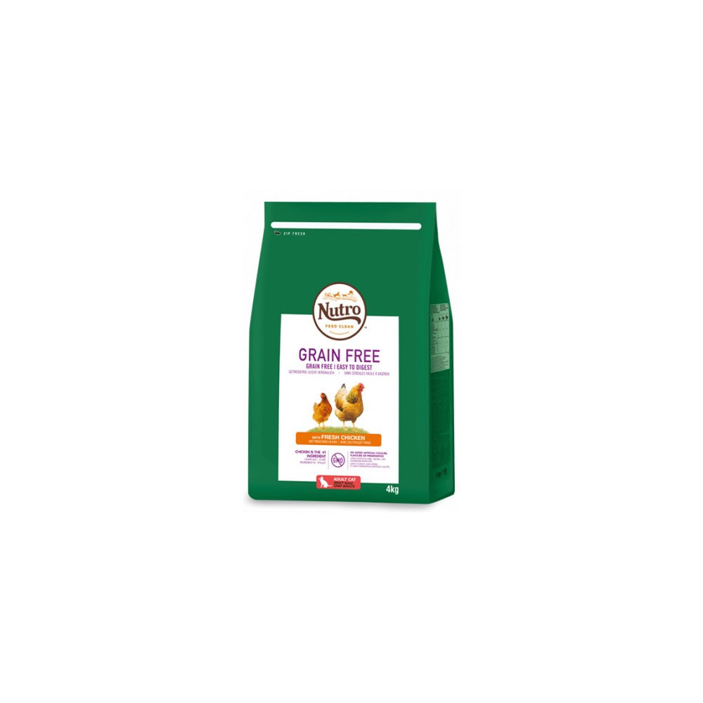 Frango Adulto Nutro Sem Grãos Gato Adulto 4 kg