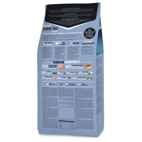 Ownat Prime Grain Free Senior Frango & Peru 14 kg