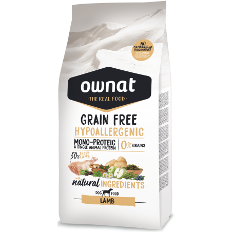 Ownat Prime Grain Free Hypo Lamb 14 kg