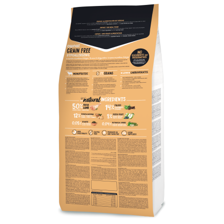Ownat Prime Grain Free Hypo Lamb 14 kg