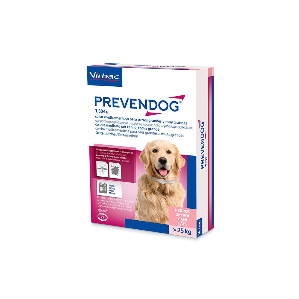 Coleira Antiparasitária Prevendog 75 cm