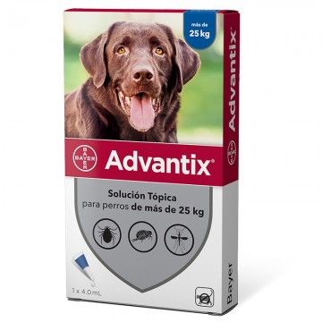 Pipetas de proteção tripla Advantix para cães (4 p)