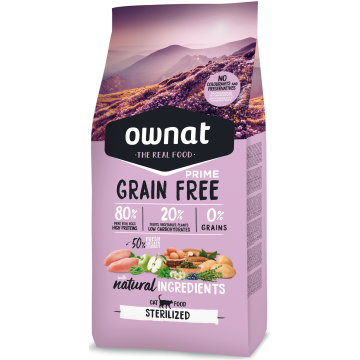 Ownat Cat Prime Grain Free Sterilized 8 kg