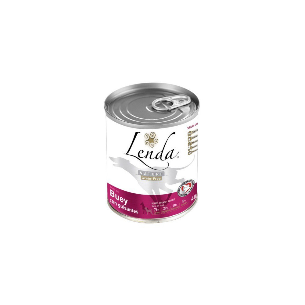 Can Lenda Nature Grain Free Beef com Ervilhas 400 Gr