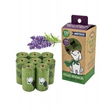 Pack 120 Bolsas Higiênicas com Aroma a Lavanda Nayeco: