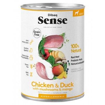 Dibaq Sense 380gr Enlatados de Frango e Pato GF