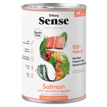 Dibaq Sense sem grãos de salmão enlatado 380g