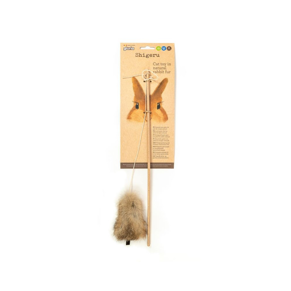 Gloria Shigeru Cana com Pé de cabelo Natural de Coelho para Gatos