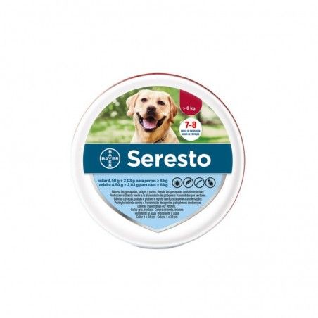 Seresto Coleira de cão + 8 Kg / 70cm