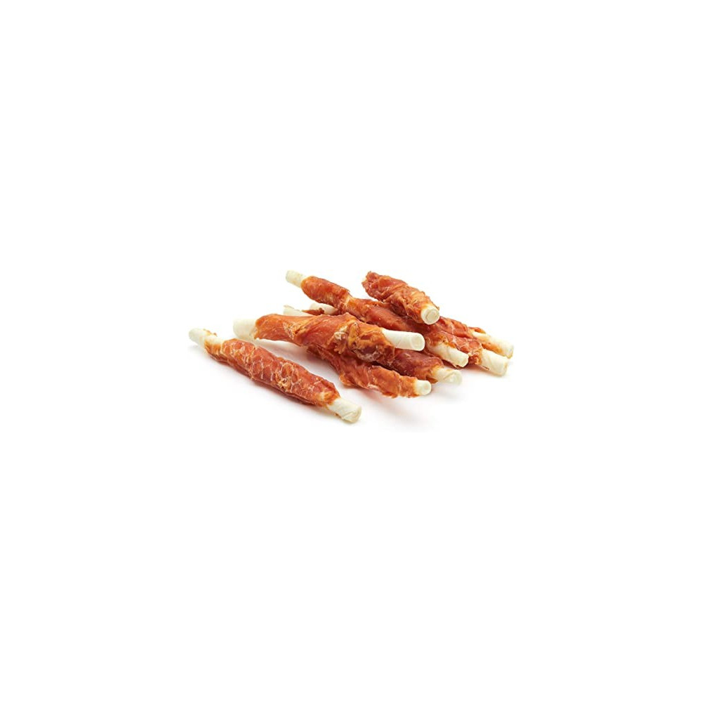 Palitos de pele de galinha prensados para cães 1kg Palitos de pele de galinha prensados para cães 1kg