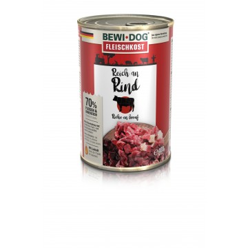 Bewi Dog Lata Rico em Carne de Vaca