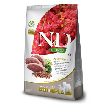Farmina N&D Quinoa Adult Maxi/Medium Neutered Pato