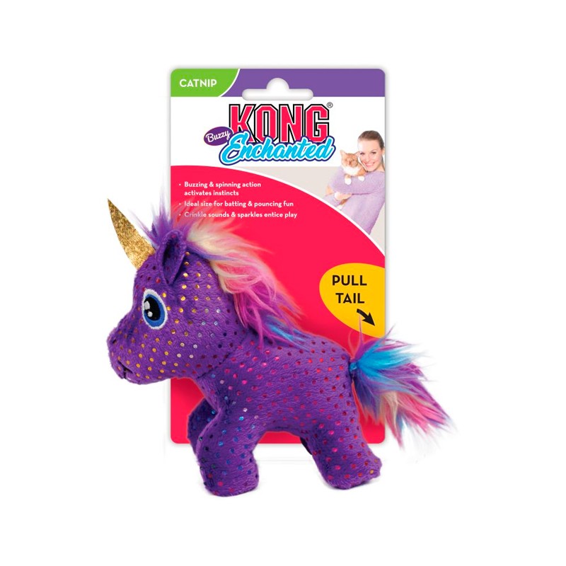 KONG Cat Brinquedo Enchanted Buzzy Unicorn
