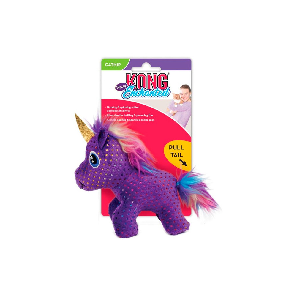 KONG Cat Brinquedo Enchanted Buzzy Unicorn