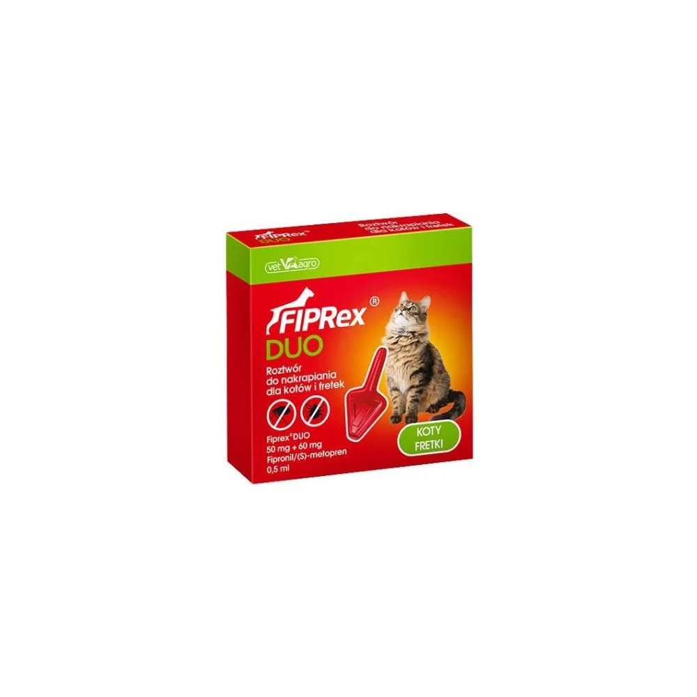 Fiprex Duo Pipeta Antiparasitária para Gatos e Furões