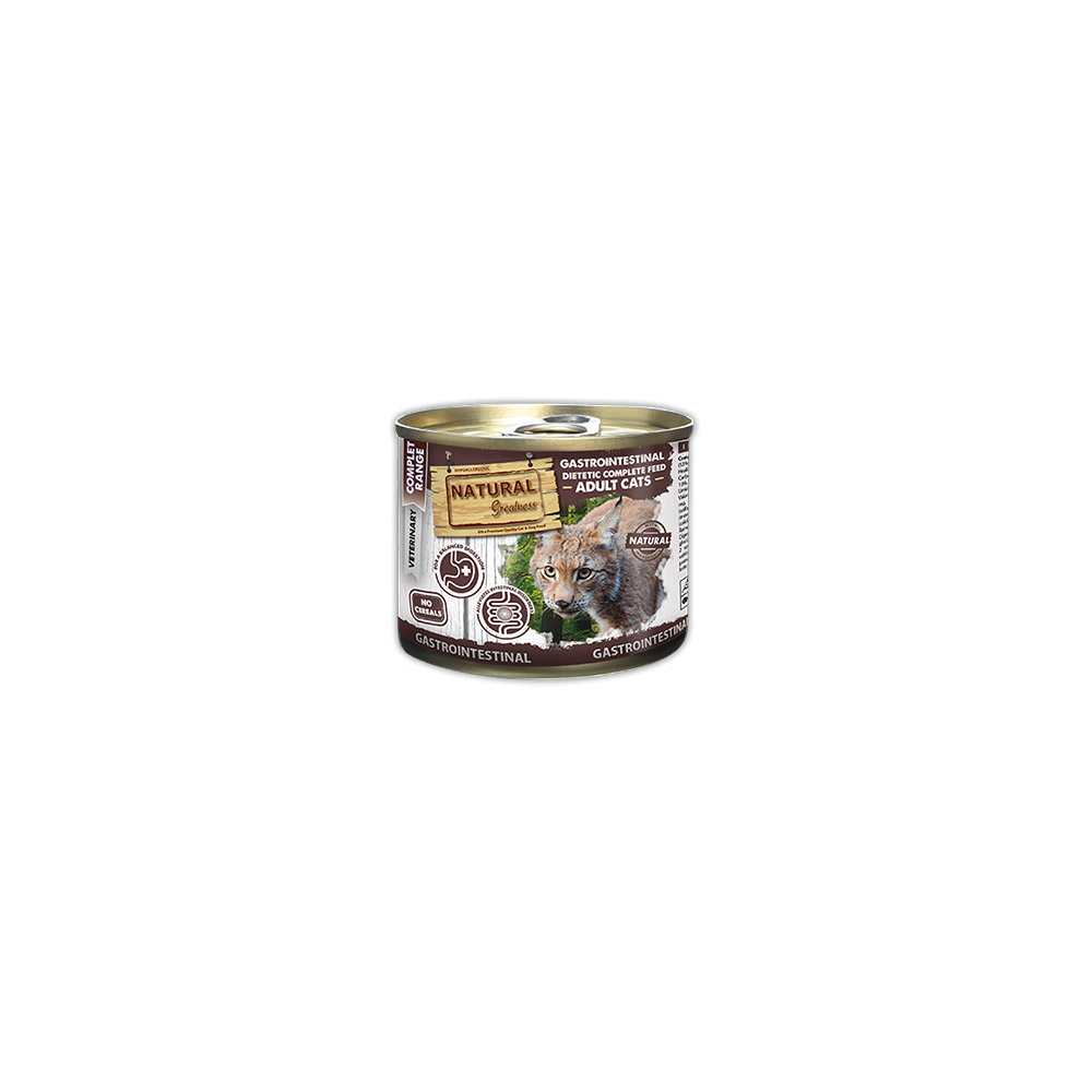 Natural Greatness Diet Lata Gastrointestinal para Gatos 200gr