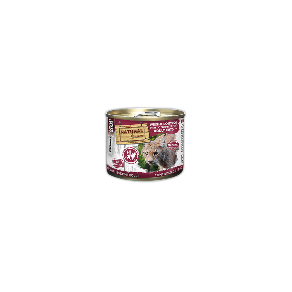 Natural Greatness Diet Lata para Controlo do Peso do Gato 200gr