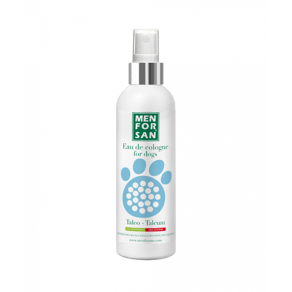 Menforsan Água de colônia talco para cães 125 ml