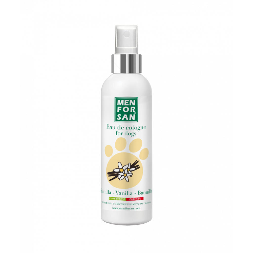 Menforsan Água de colônia de baunilha para cães 125 ml