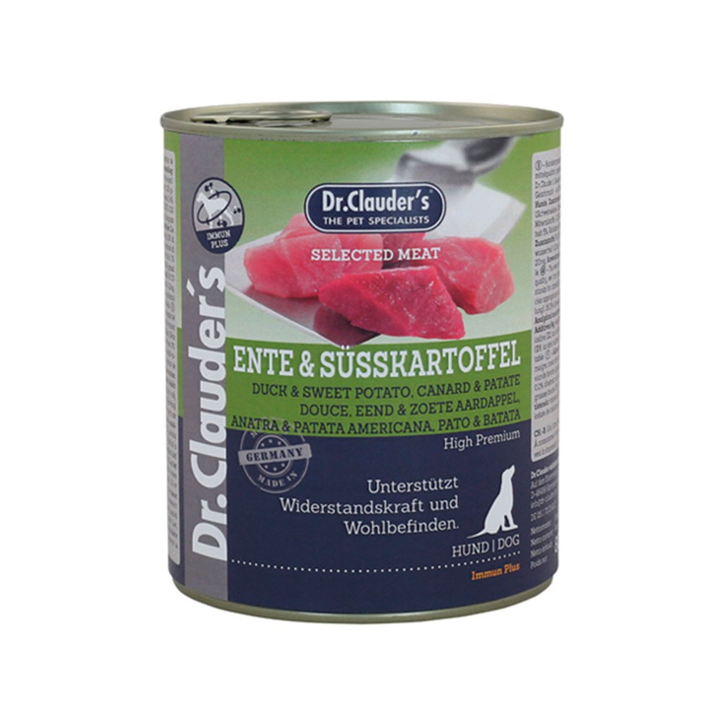 Pato e lata de batata do Dr. Clauder 400g