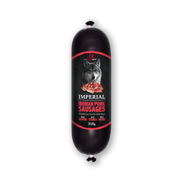 Alpha Spirit Húmedo Salchicha Imperial 350 gr para perros sabor CERDO