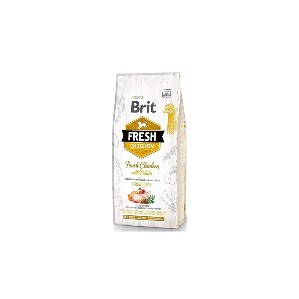 Brit Fresh Meat Dog Adult Great Life Frango e Batata 12 Kg Brit Fresh Meat Dog Adult Great Life Frango e Batata 12 Kg