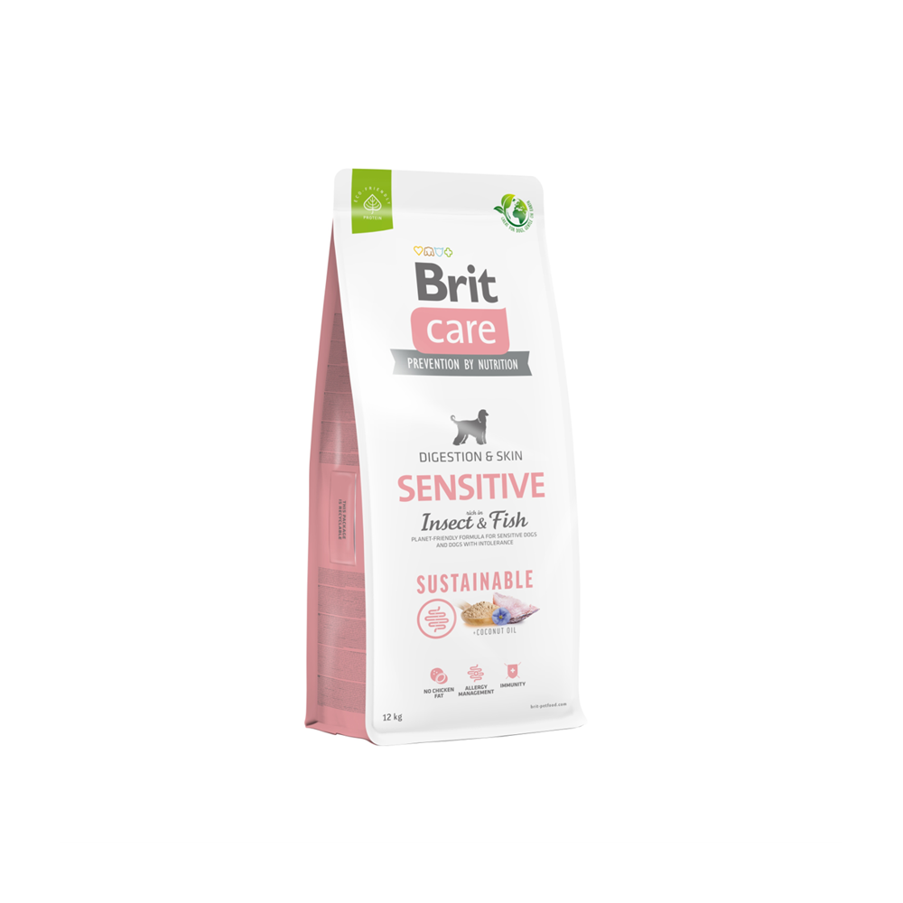 Brit Care Dog Sensitive Sustainable Digest and Skin Pescado e Insecto 12 Kg