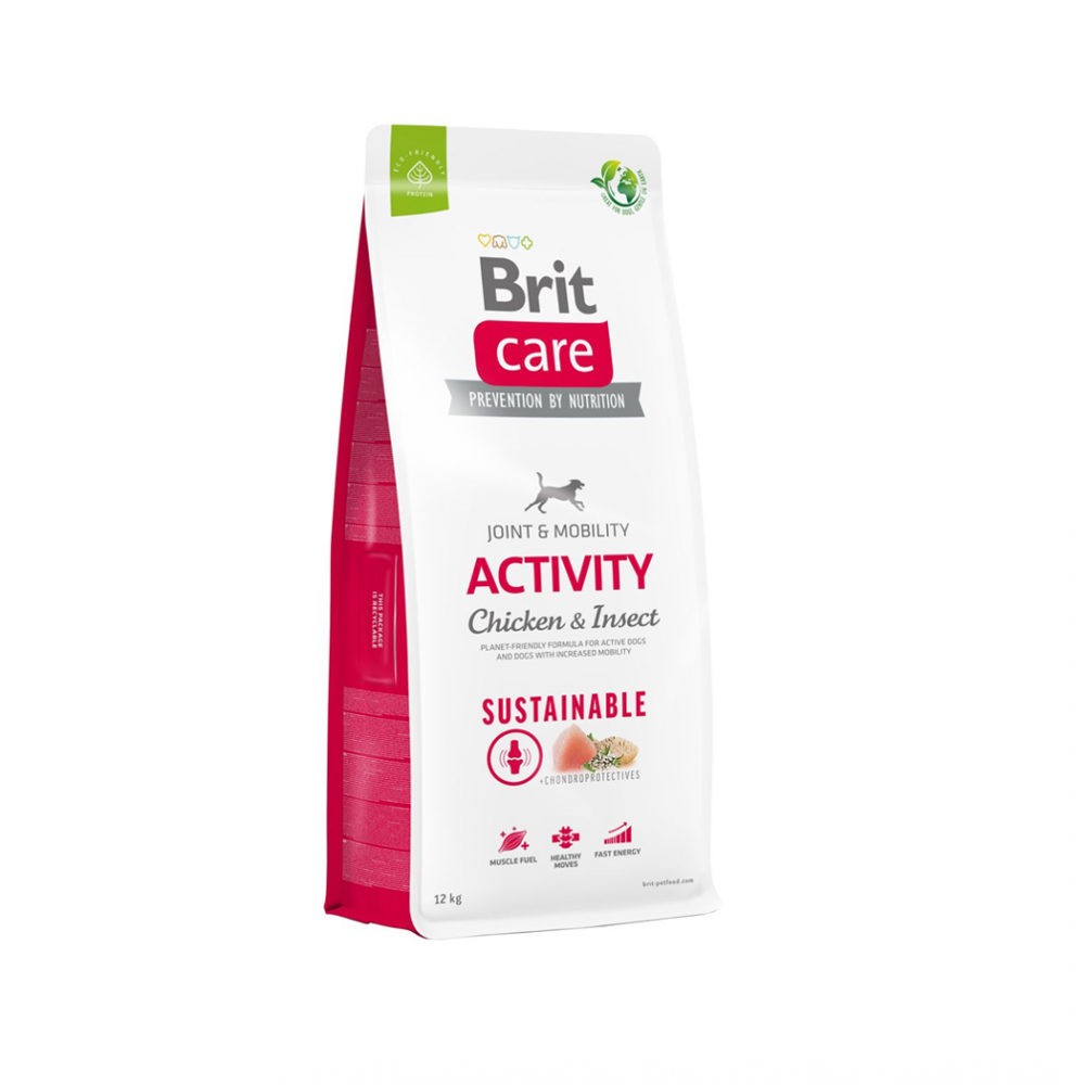 Brit Care Dog Senior Sustainable Digest and Relax Pollo e Insecto 12 Kg