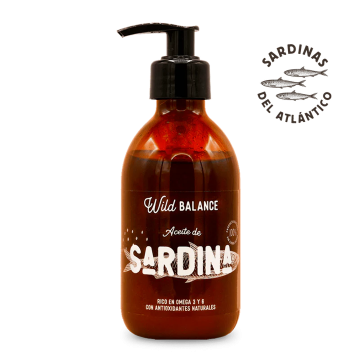 Wild Balance ACEITE SARDINA DEL MAR DEL NORTE para perros y gatos