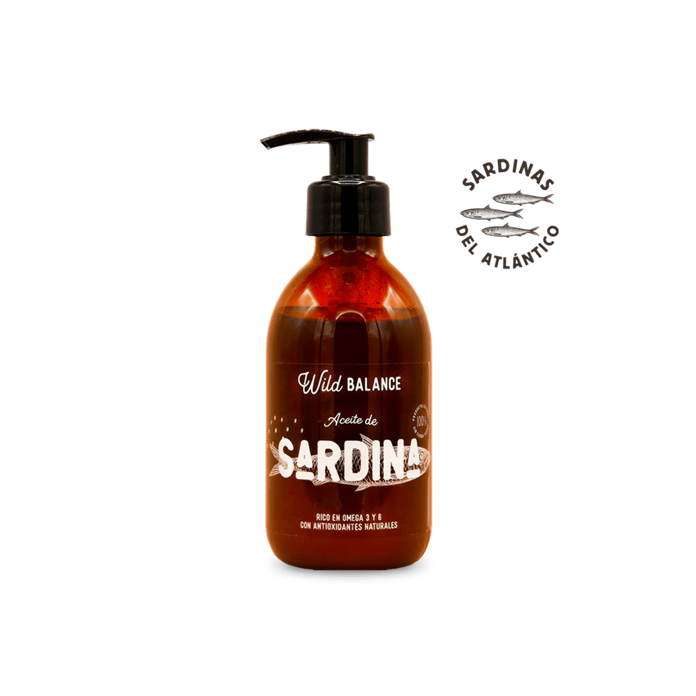 Wild Balance ACEITE SARDINA DEL MAR DEL NORTE para perros y gatos Wild Balance ACEITE SARDINA DEL MAR DEL NORTE para perros y gatos