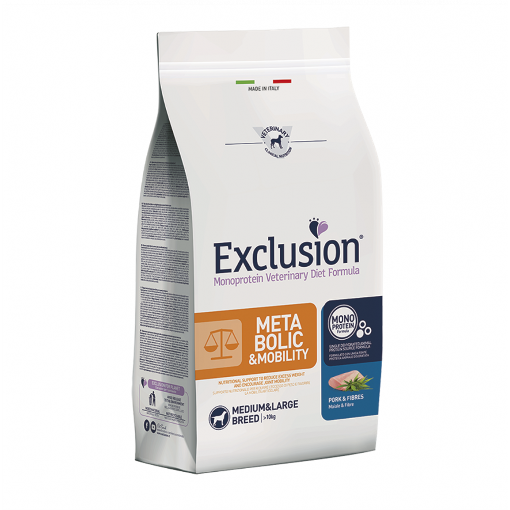 Exclusion Metabolic-Mobility Adult Medium/Large Pork & Fibres