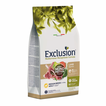 Exclusion Mediterraneo Monoprotein Adult Medium Breed Lamb