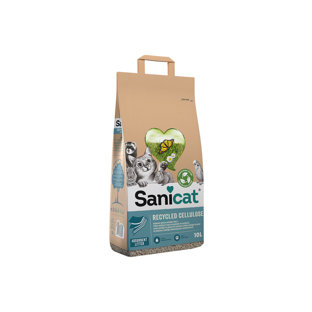 Sanicat Recycled Cellulose Pellet Para gatos