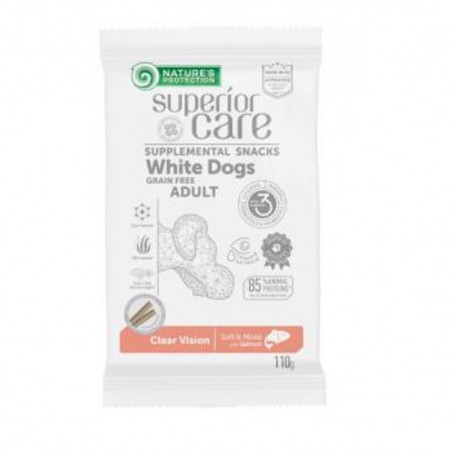 NATURE'S Protection SC White Dog Snack Clear Vision GF Salmón