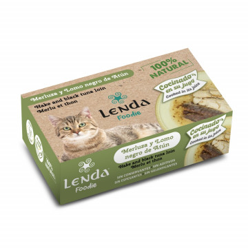 Lenda Foodie Lata Gato con Merluza y Lomo Negro de Atún