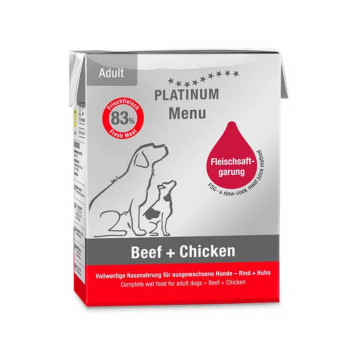 Platinum Tetra Adult Dog Beef + Chicken 185 gr