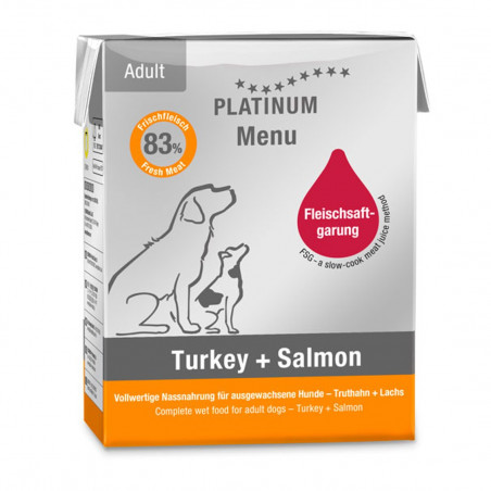 Platinum Tetra Adult Dog Turkey + Salmón
