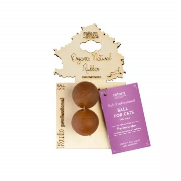 Retorn Rub Ball x 2 para gatos